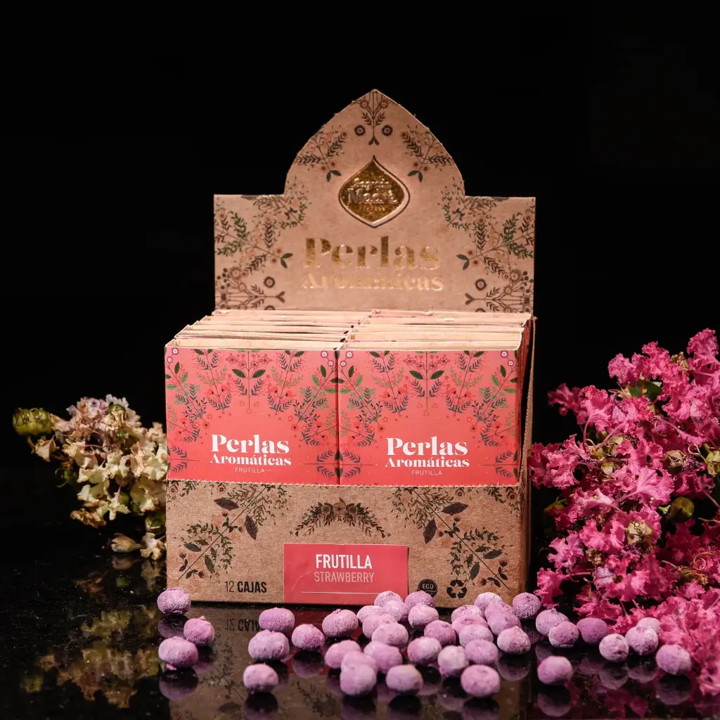 Perlas Aromáticas Frutilla S.M. x12 Cajas