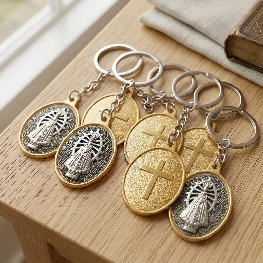 PROMO X10 - Llavero Virgen de Luján (9x3cm)