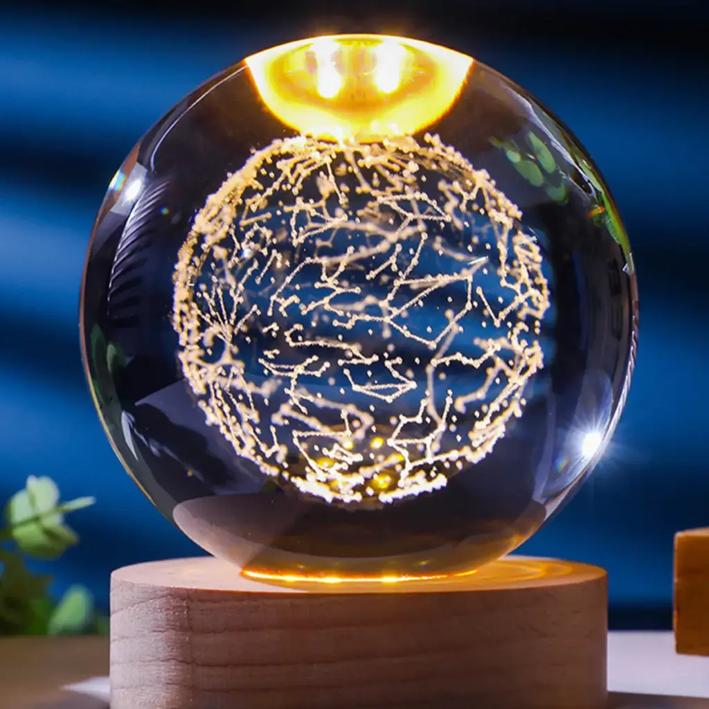 Lampara Esfera de Vidrio - Constelaciones (8cm)