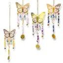 Colgante de Cristales - Mariposa (Dorada)