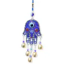 Colgante - Mano Fátima Grande con campanitas (33x9cm)