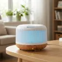 Humidificador USB Redondo Grande 7 Colores (Sin filtro - apto aceites)