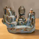 Cascada de humo Cerámica Buda en la montaña (12x9cm)