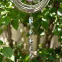 Cola para Windspinner - Espiral plástica brillante 29cm (Plateada)
