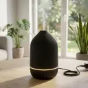 Humidificador USB Lineas Negro 15x8cm 100ml (Sin filtro - apto aceites)