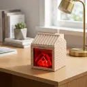 Humidificador USB Casa con fogata 10,5x8,5cm 