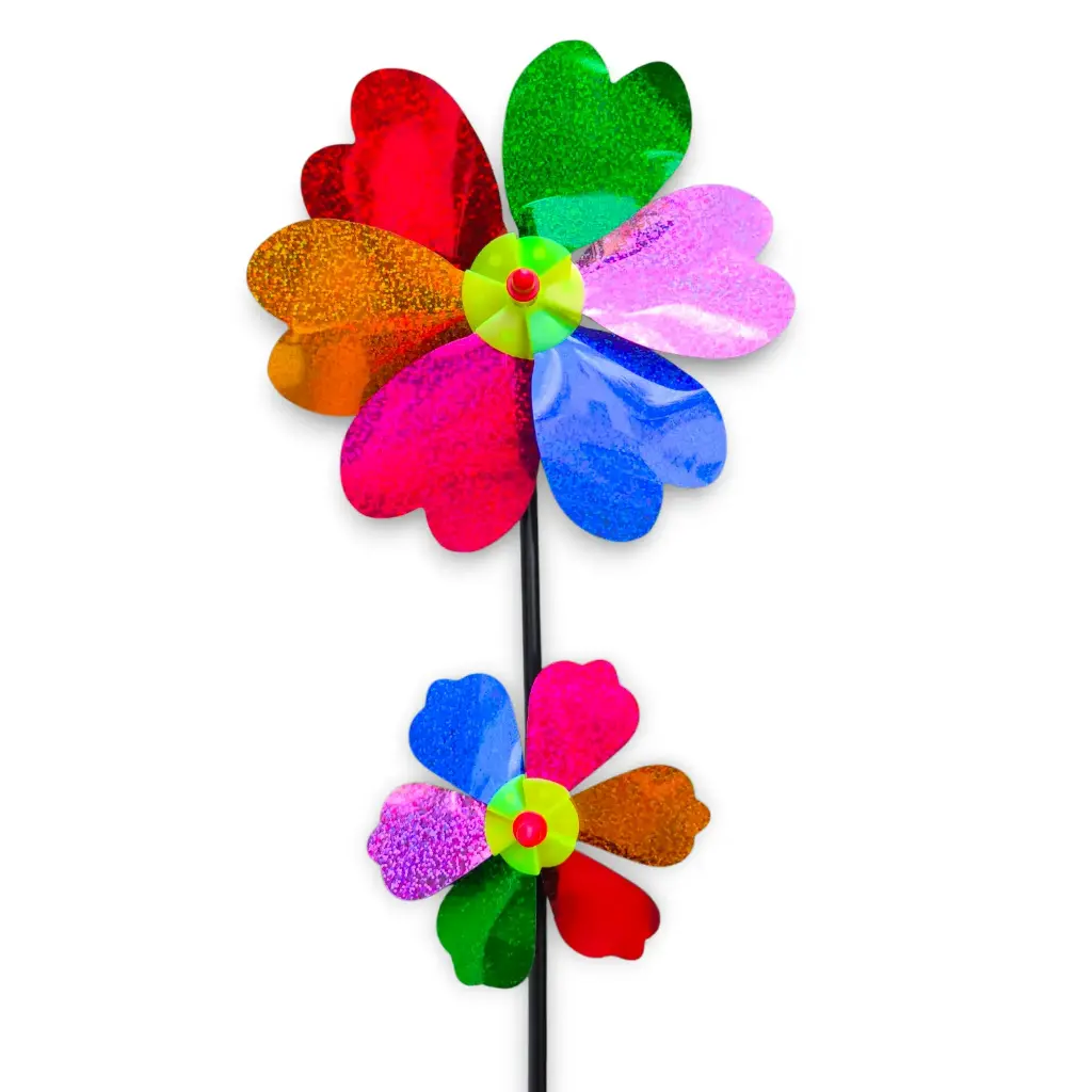 Tutor WindSpinner Plástico Corazón dos piezas Brillante (50x20cm) 