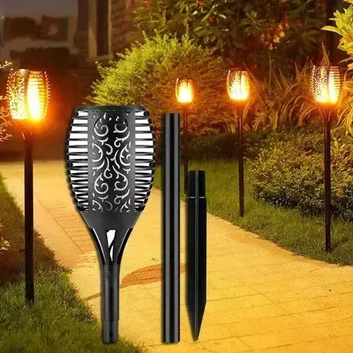 Estaca Solar Antorcha Efecto Llama (77Cm)