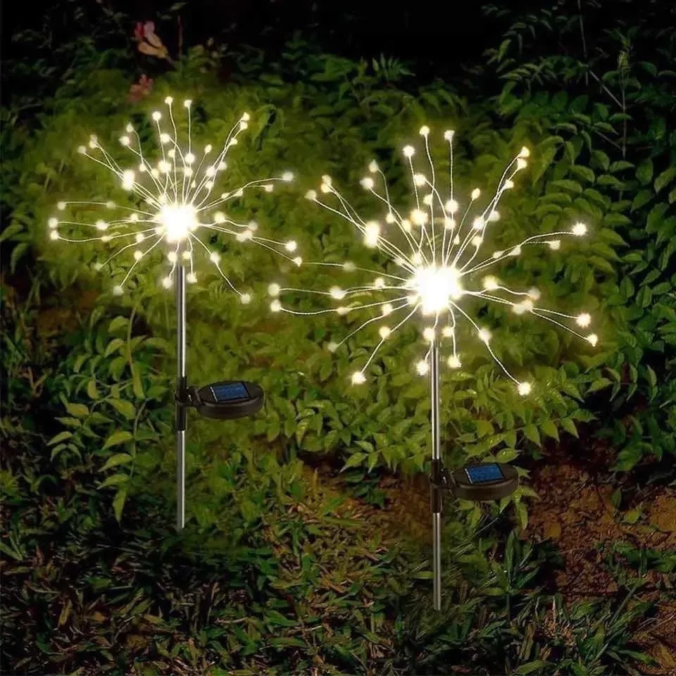 PACK X2 - Estaca Solar Destellos de Luz
