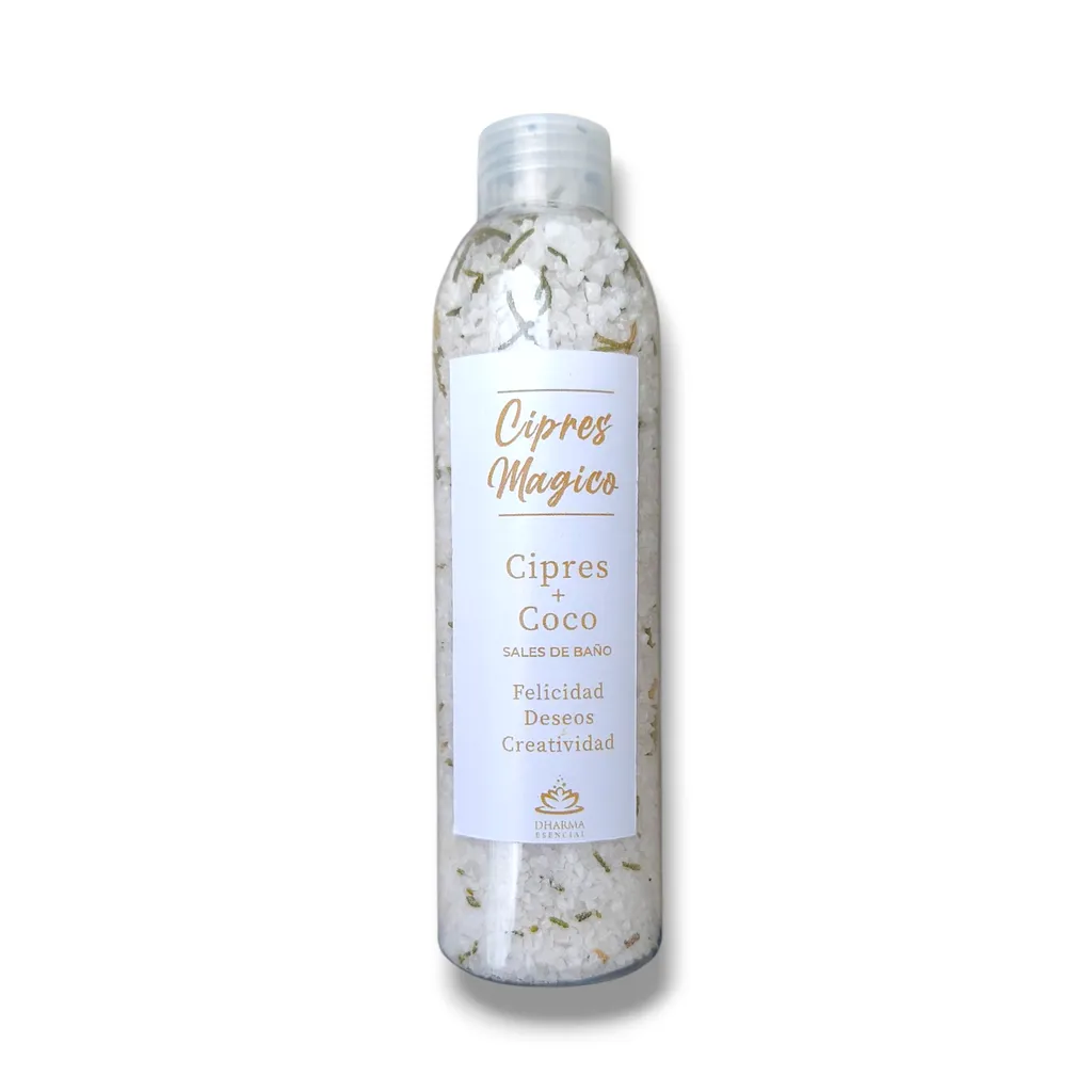 Envase 200ml - Sales de Baño Cipres & Coco (250g)