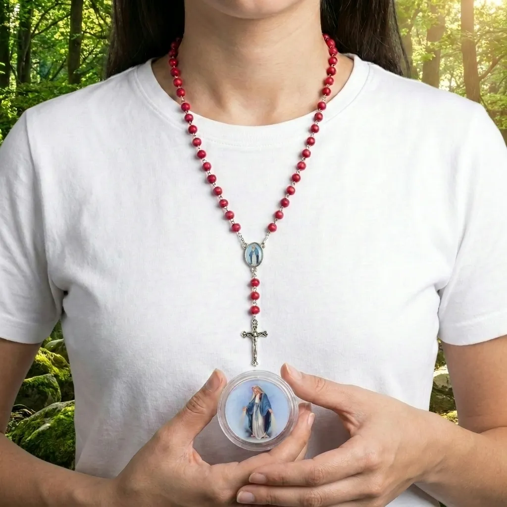 Rosario Perfumado Virgen Medalla Milagrosa (En cajita plástica)
