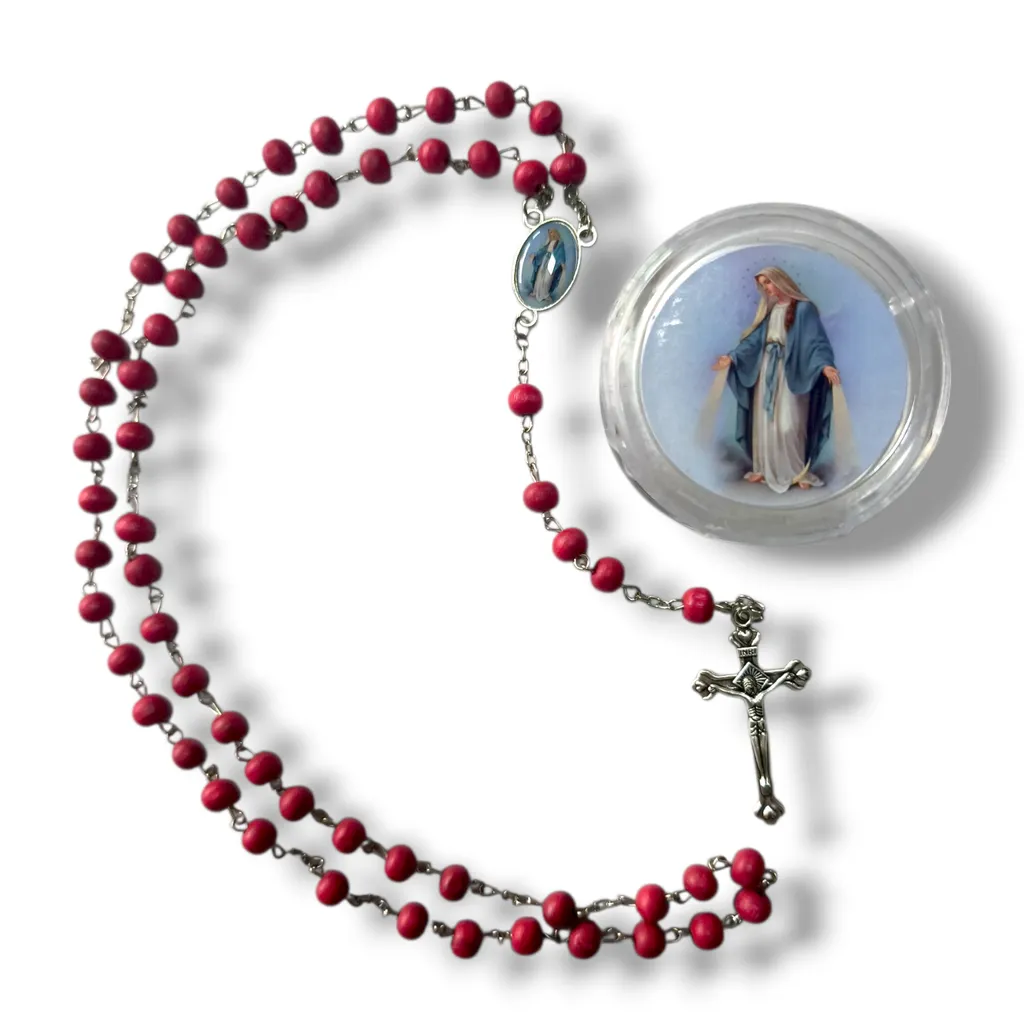 Rosario Perfumado Virgen Medalla Milagrosa (En cajita plástica)