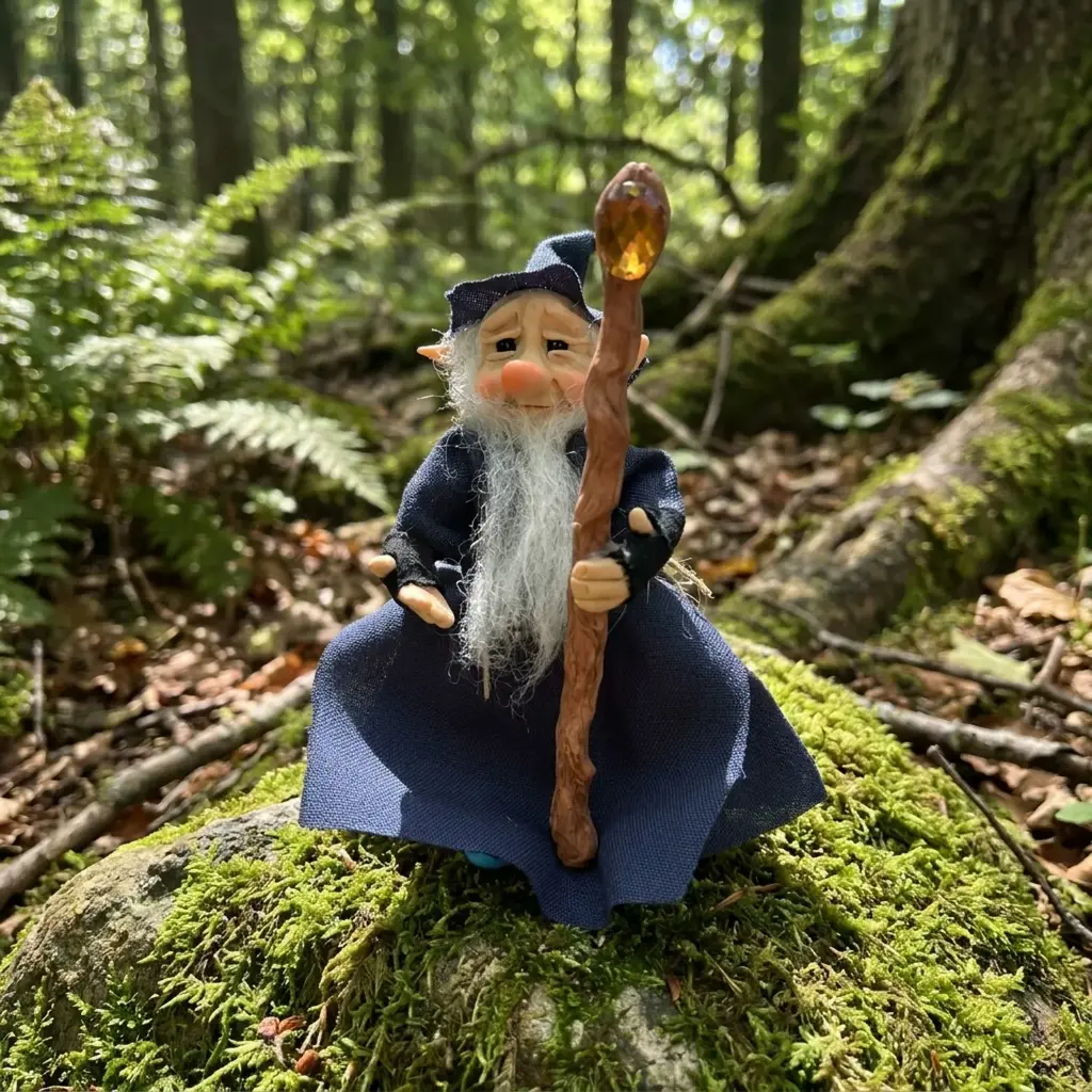 Duende Mago - Con báculo (10cm)