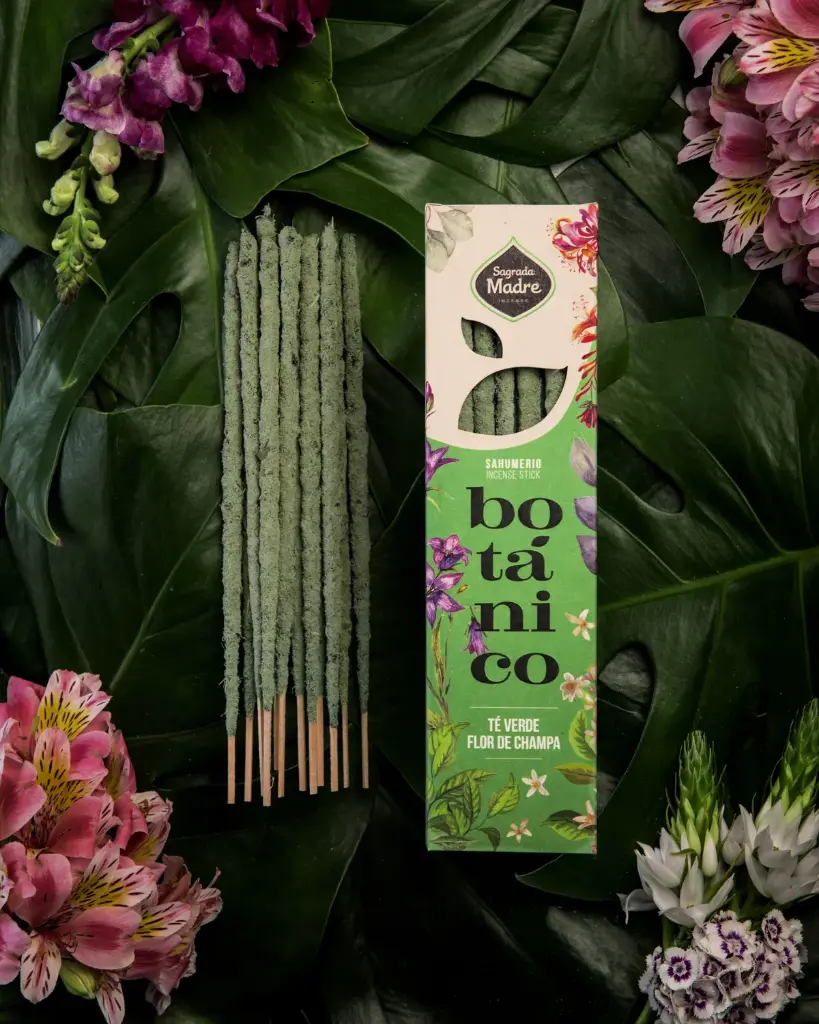 Sahumerio Botánico S.M. - Te verde & Flor de Champa