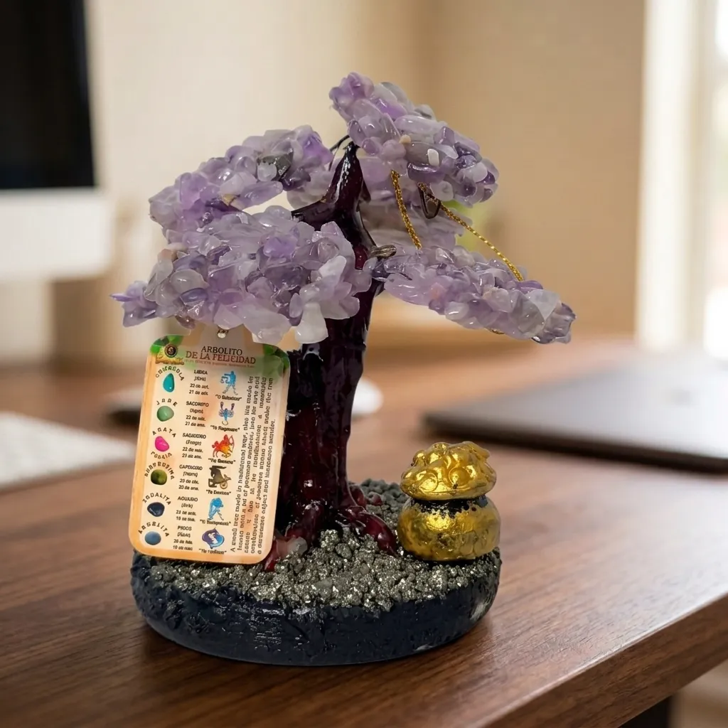 Bonsai de la Felicidad  - Amatista (10x8cm) 