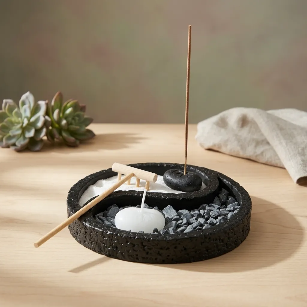 jardín Zen - Yin Yang (15x15cm) 