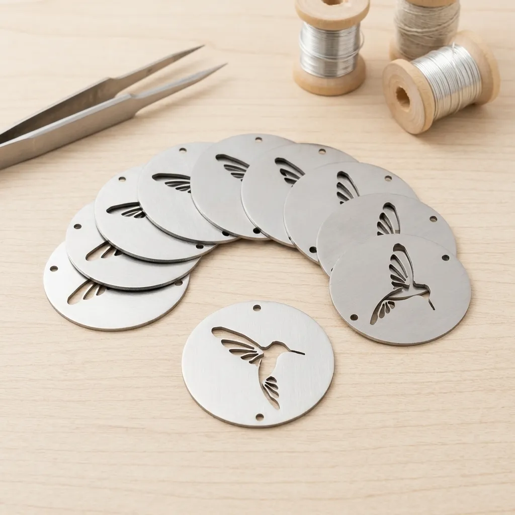 Pack x10 - Circulo Colibri de Acero Inox (5cm) 