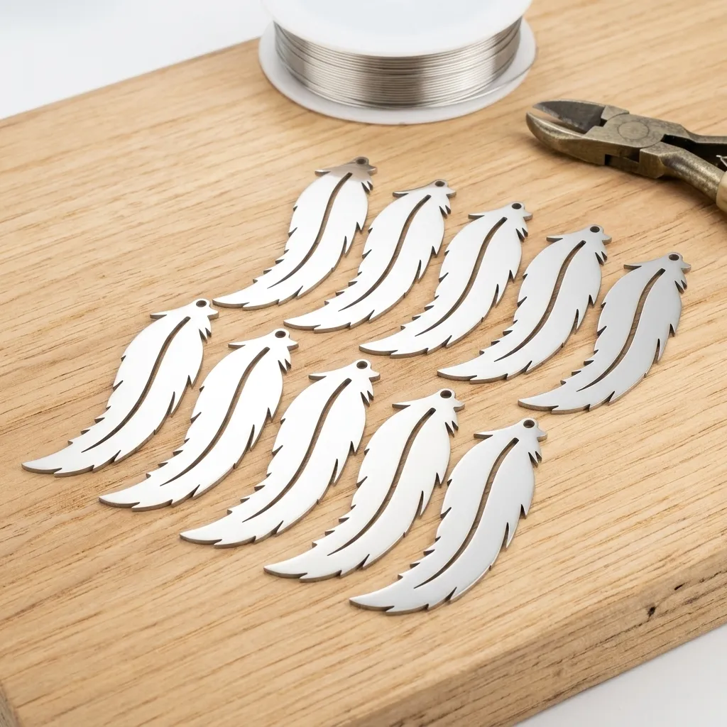 Pack x10 - Pluma de Acero Inox (10x3cm)   