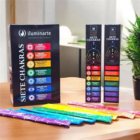 Sahumerios 7 chakras Iluminarte (12 cajas)