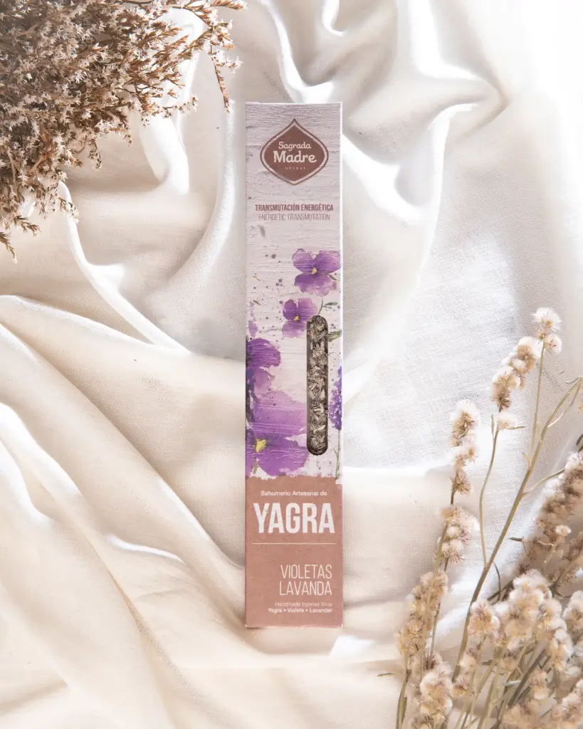 Sahumerio S.M. Línea Yagra con Violetas & Lavanda