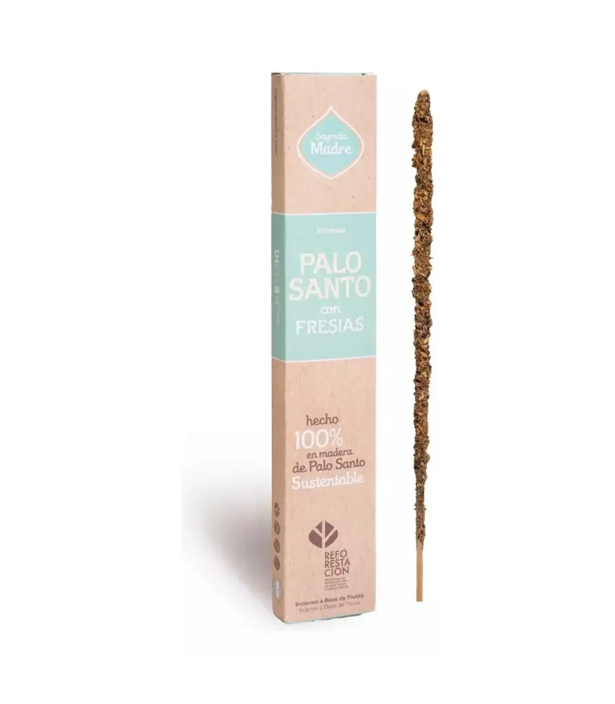 Sahumerio S.M. Palo Santo con Fresias