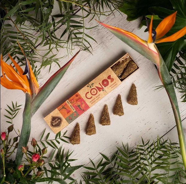 Sahumerios S.M. en Conos - Caléndula & Romero (8u)