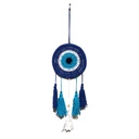 Atrapasueños Crochet - Ojo turco (Aro 12cm)