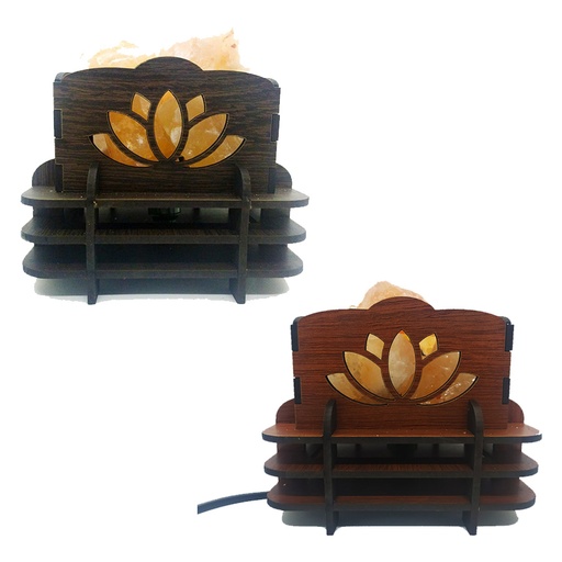 Lámpara de Sal Loto Base Triple