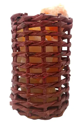 Lámpara de sal N°12 Tejido Luminoso 14x10cm