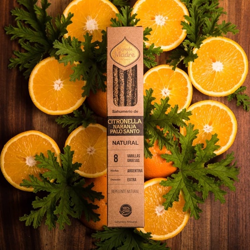 Sahumerios S.M. Natural Citronella, Naranja y Palo Santo