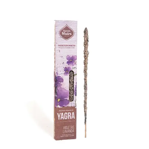 Sahumerio S.M. Línea Yagra con Violetas & Lavanda