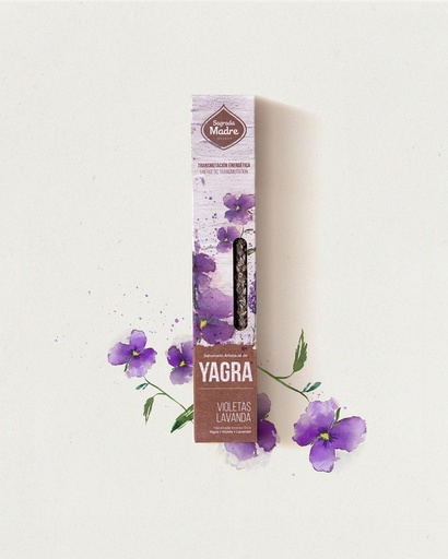 Sahumerio S.M. Línea Yagra con Violetas & Lavanda