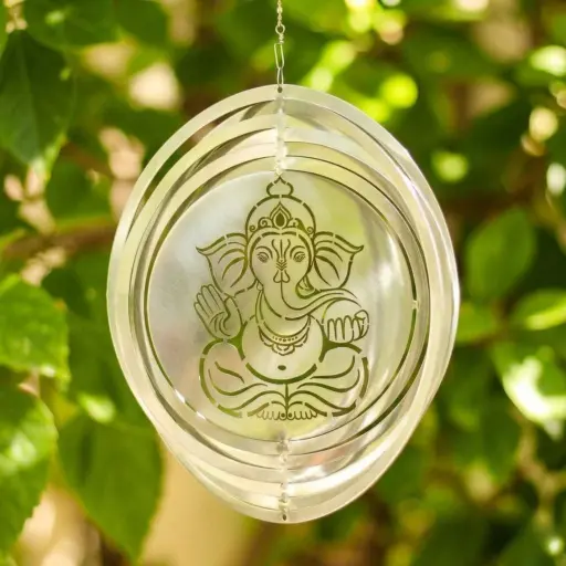 [WINA20-005] WindSpinner 20cm - Ganesha (Acero Inox.)
