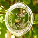 WindSpinner 20cm - Colibrí Amor (Acero Inox.)