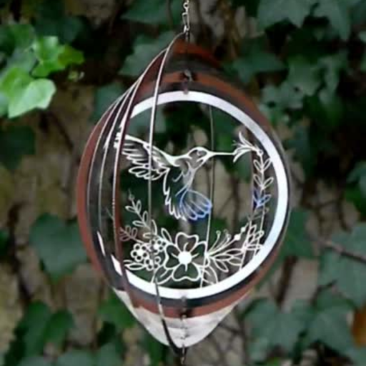 [WINA20-002] WindSpinner 20cm - Colibrí Amor (Acero Inox.)