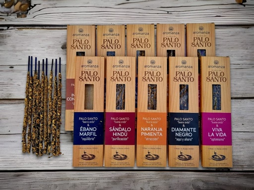 Sahumerio Aromanza Palo Santo Combinado "Buena Onda"