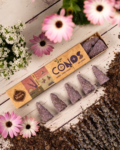 Sahumerios S.M. en Conos - Lavanda & Violetas (8u)