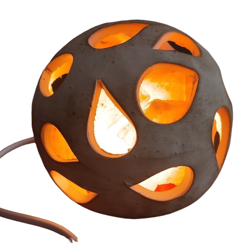 Lámpara de Sal Esfera Muy Grande de Pétalos 13x13cm