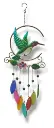Colgante Metal Colibri con Hojas colores - 52cm Alto