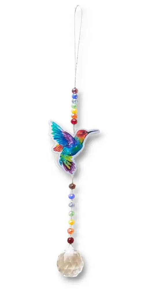 Atrapasol con Sticker Plastificado de Colibri - 32cm