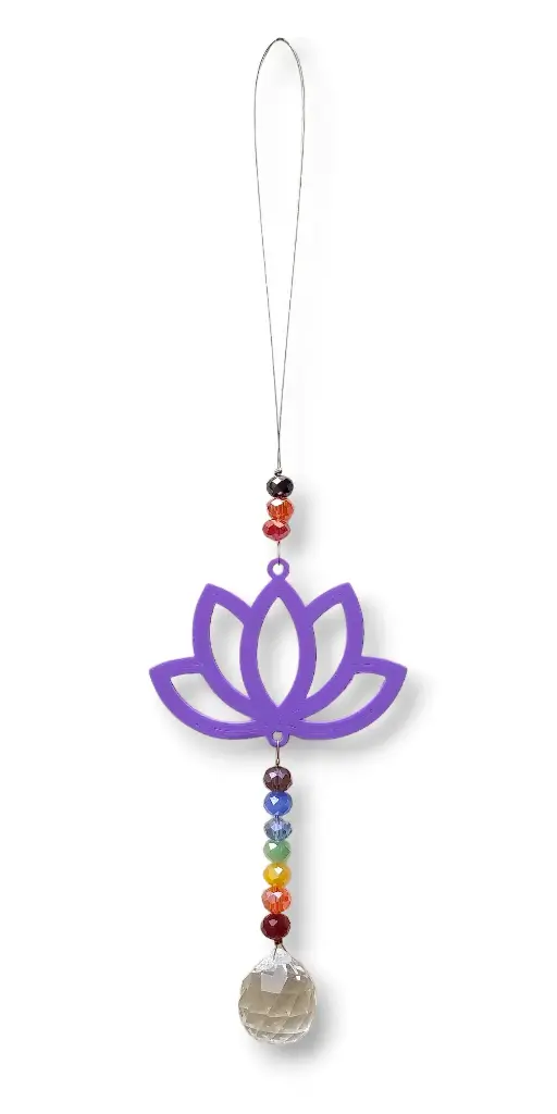 Atrapasol chico con Flor de loto - 28cm