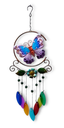 Colgante Metal Mariposa con Hojas colores - 52cm Alto