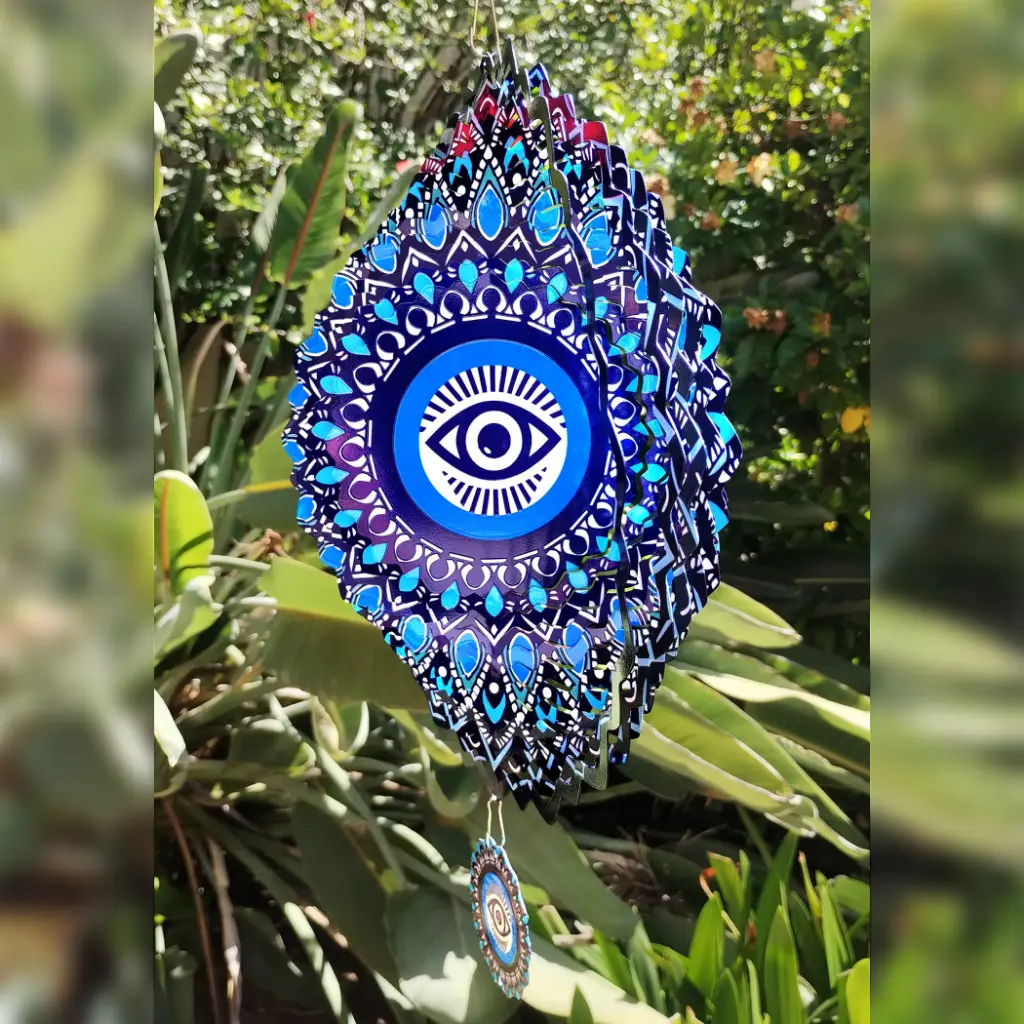[WINUV30-023] Windspinner Pintado 30cm - Ojo turco (Brillante)
