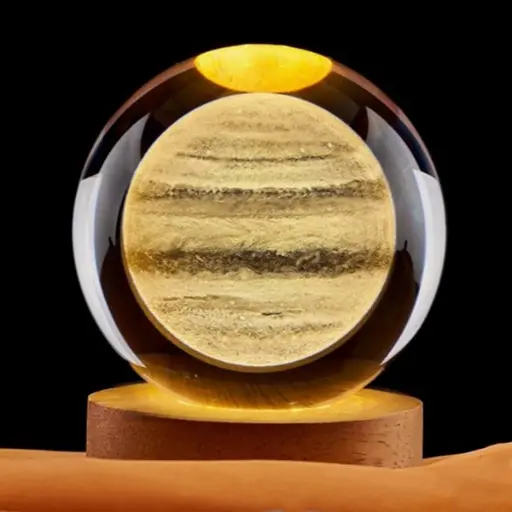 Lampara Esfera de Vidrio - Planeta Jupiter (6cm)