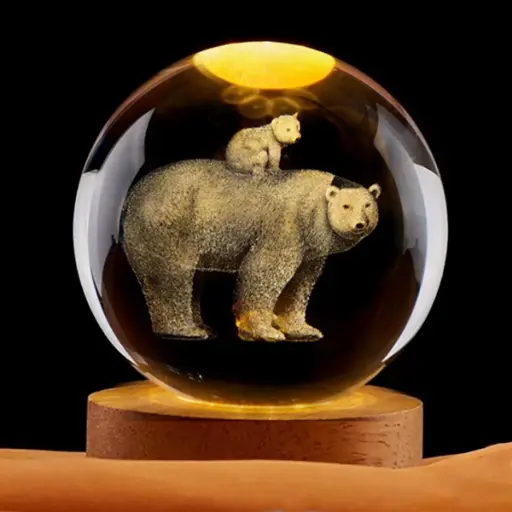 Lampara Esfera de Vidrio - Mama Oso (6cm)