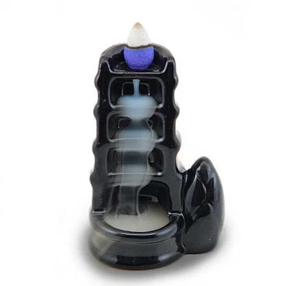 Cascada de humo Cerámica Torre (9,5cm alto)