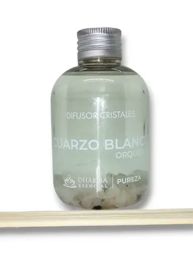 Difusor con Cristales - Cuarzo Blanco & Orquídeas (150ml)