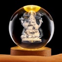 Lampara Esfera de Vidrio - Ganesha (6cm)