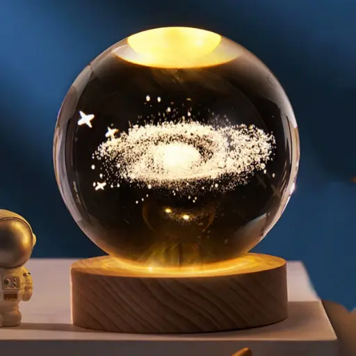 [IMP-139] Lampara Esfera de Vidrio - Galaxia (8cm)