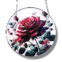 Colgante Plano de Acrílico 15cm - Rosa